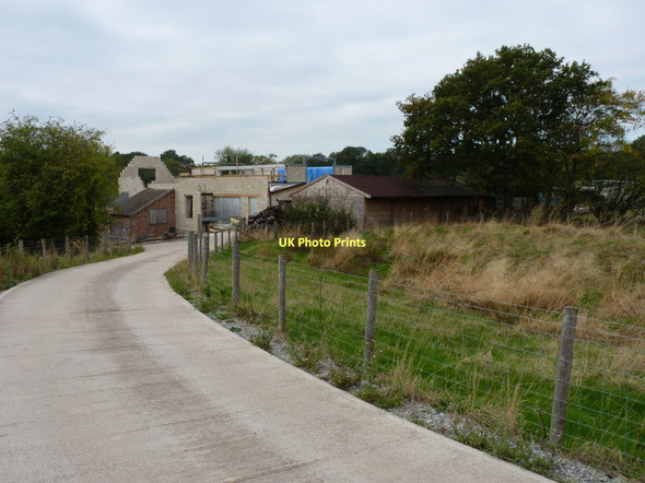 Photo 6"x4" Building work and barn conversion in progress at Holy Mill Lushcott c2011