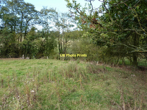Photo 6"x4" Footbridge over a tributary of the Hughley Brook Lushcott c2011