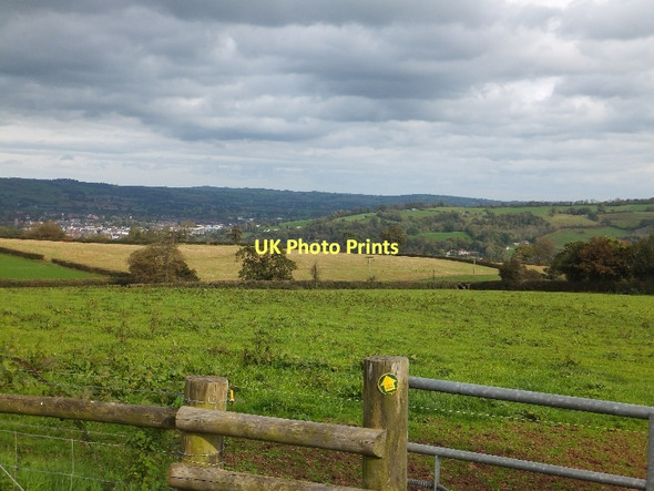 Photo 6"x4" Public footpath crossing field at Hilltop Tiverton\/SS9512 c2011