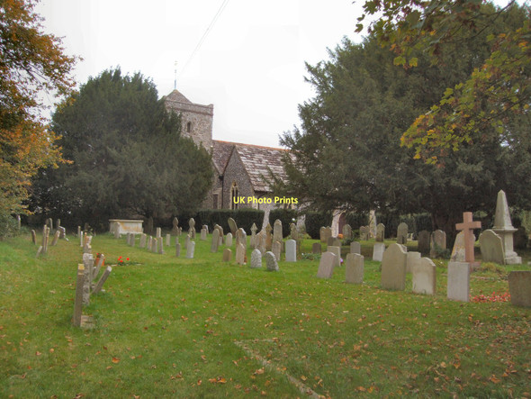 Photo 6"x4" St Peter's churchyard, Sele Upper Beeding c2011