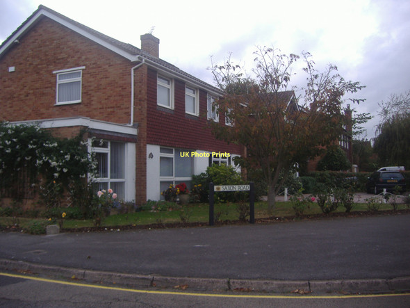 Photo 6"x4" Houses on the corner of Saxon Road and Walton Park Walton-on-Thames c2011