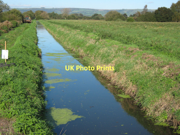 Photo 6"x4" Drainage ditch, Westhay Moor Lower Godney c2011