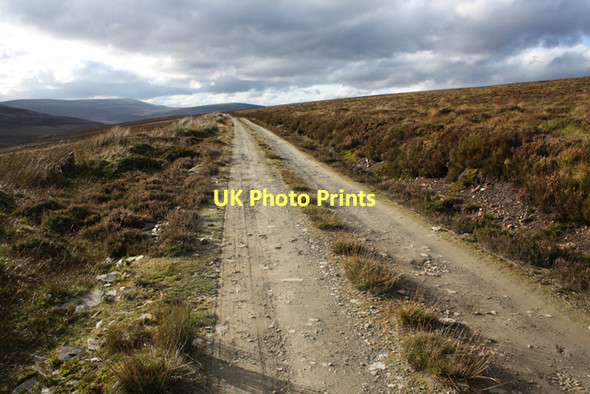 Photo 6"x4" Estate track south of Monadh Fergie Mein a' Ch\u00f2is c2011