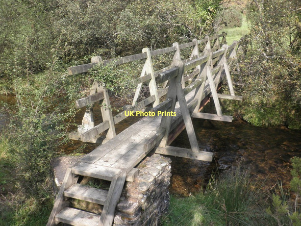 Photo 6"x4" Footbridge, over Dane's Brook Hawkridge c2011