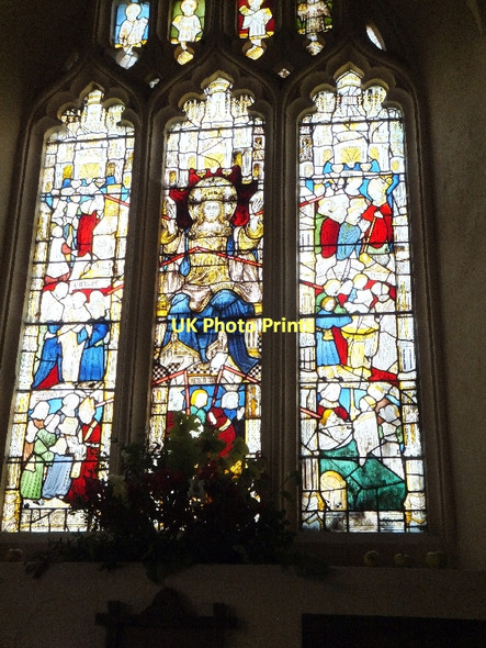 Photo 6"x4" The east window of the north aisle of St Michael's Church Doddiscombsleigh c2011