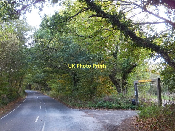 Photo 6"x4" Car park entrance on north side of Exeter Racecourse Harcombe\/SX8881 c2011