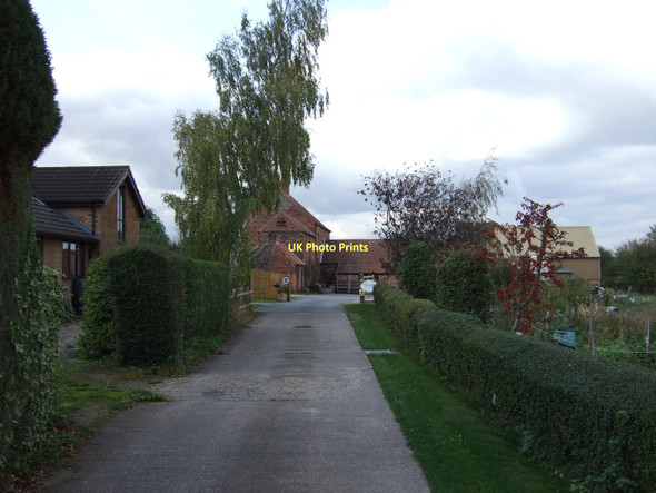 Photo 6"x4" Track to farm shop Edingley c2011
