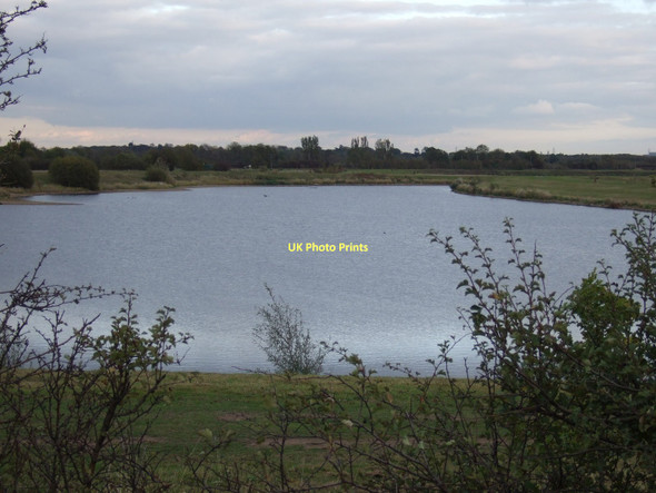Photo 6"x4" Lake east of the A616 Kelham c2011