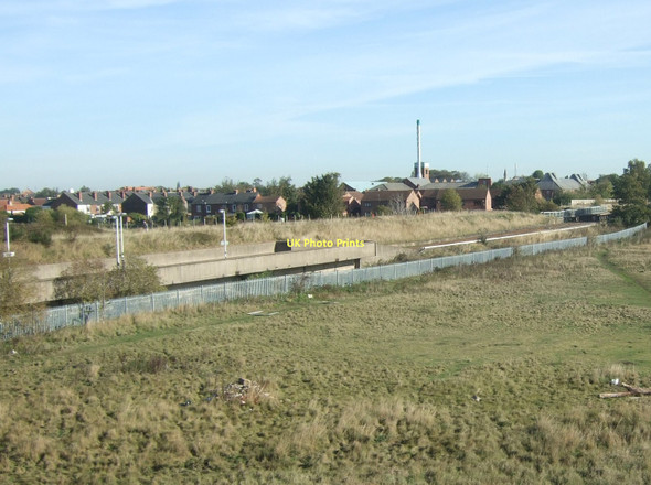 Photo 6"x4" Railway towards Gainsborough Retford c2011