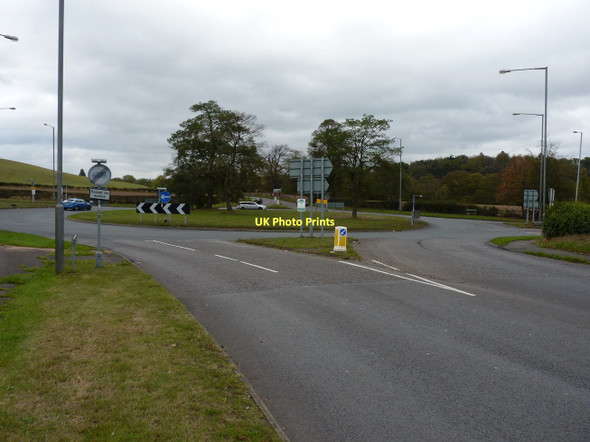 Photo 6"x4" Wombourne roundabout on the A463 Gospel End Village c2011