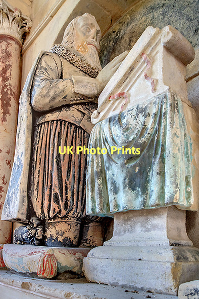 Photo 6"x4" Rowbach monument - All Saints' church, Idmiston (detail) Idmiston c2011