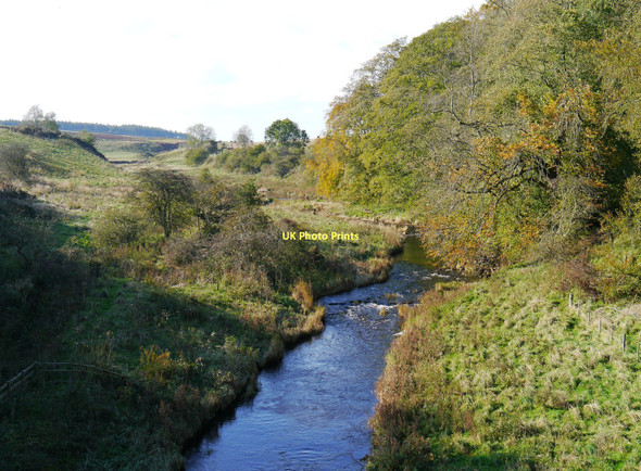 Photo 6"x4" Blackadder Water From Lintmill Bridge: Upstream View Greenlaw\/NT7146 c2011