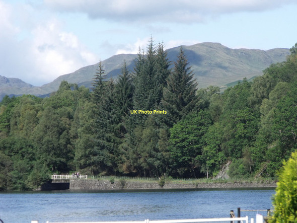 Photo 6"x4" Hills above Loch Katrine Achray Water c2011