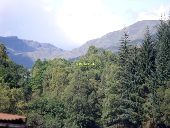 Photo 6"x4" Beinn Bhreac from Loch Katrine Achray Water c2011