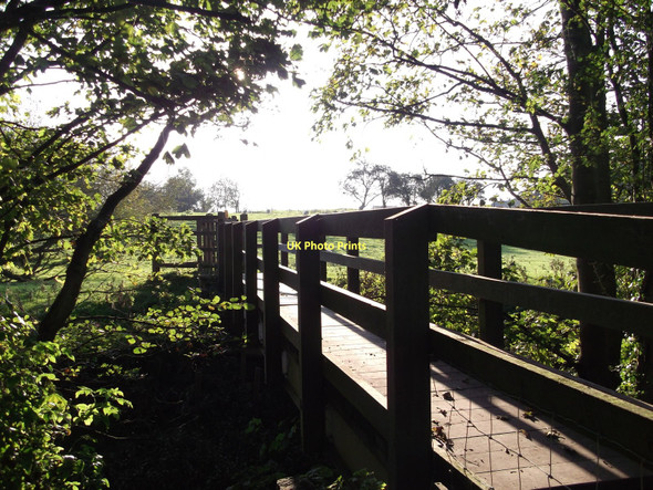 Photo 6"x4" Footbridge over Firgreen Beck on the Ebor Way Thorp Arch c2011