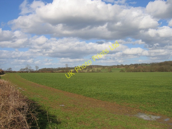 Photo 6"x4" View towards Berry Hill Farm Wormleighton c2006