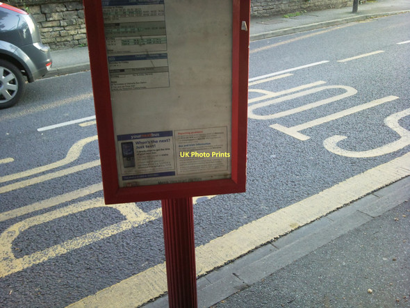 Photo 6"x4" Bus Stop - Bridge Road -Boston Spa Thorp Arch c2011
