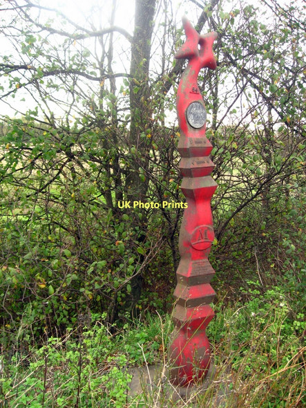 Photo 6"x4" Mile post on A38 near Egginton Clay Mills c2011