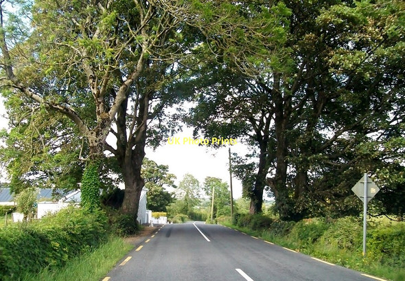 Photo 6"x4" White washed farm buildings on the R181 north of Fairtahy Cortober c2011