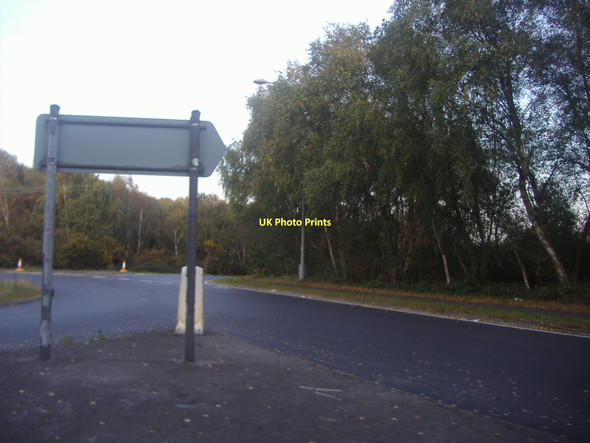 Photo 6"x4" Roundabout at Windsor Road and Chertsey Road Brick Hill\/SU9564 c2011