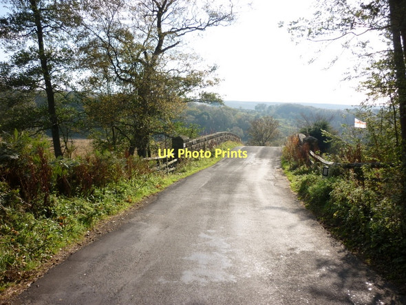 Photo 6"x4" Crag Bank road goes over the Esk Valley line Kildale c2011