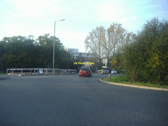 Photo 6"x4" Roundabout for Runnymede hospital, Ottershaw Addlestone c2011