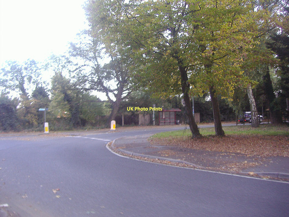 Photo 6"x4" Roundabout on Guildford Road, Ottershaw Addlestone c2011
