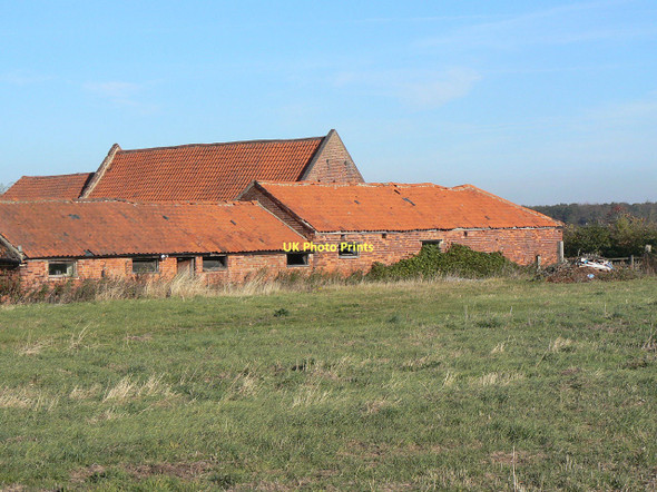 Photo 6"x4" Barns at Hill Farm Stanton-on-the-Wolds c2011