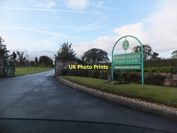 Photo 6"x4" Golf course entrance Oscroft c2011