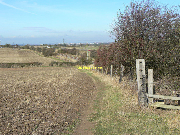 Photo 6"x4" View towards Nottingham Stanton-on-the-Wolds c2011
