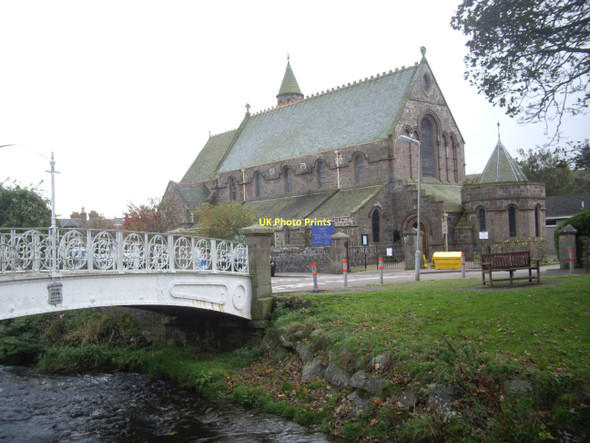 Photo 6"x4" Access by footbridge to St James the Great church Stonehaven c2011