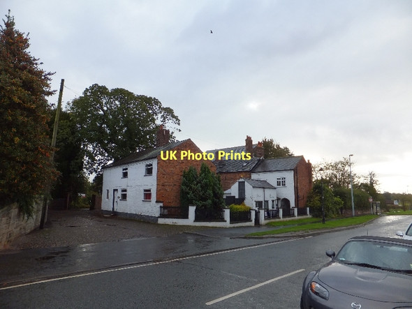 Photo 6"x4" Glebe cottages next to the church Oscroft c2011