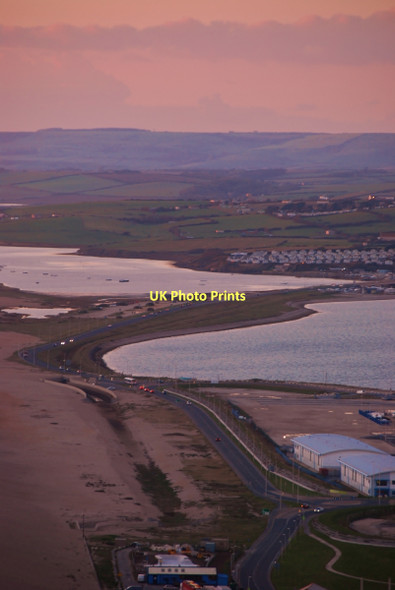 Photo 6"x4" Portland: Causeway at sunset Fortuneswell c2010