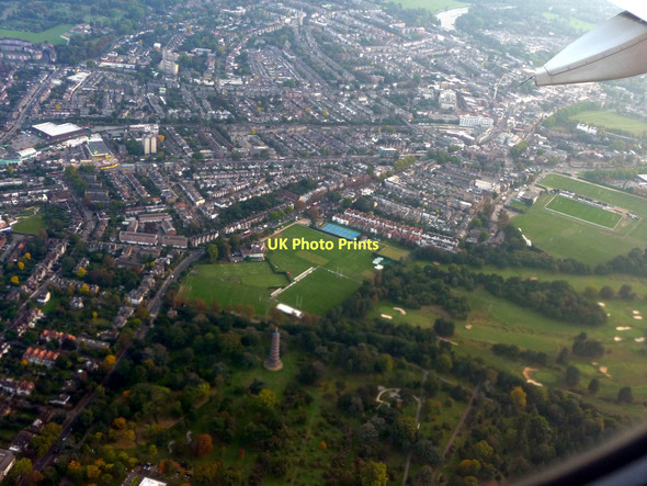Photo 6"x4" Kew Gardens from the Air Brentford c2011