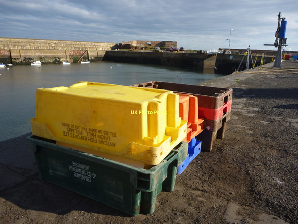 Photo 6"x4" Coastal East Lothian : Fishboxes at Victoria Harbour, Dunbar - 15th October 2011 Dunbar c2011