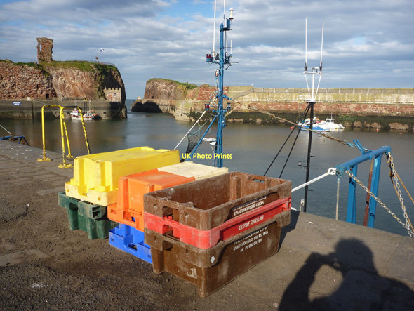 Photo 6"x4" Coastal East Lothian : Fishboxes at Victoria Harbour, Dunbar - 15th October 2011 Dunbar c2011