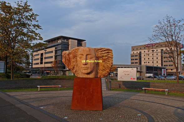 Photo 6"x4" Angel Sculpture, Maingate, Team Valley Gateshead c2011