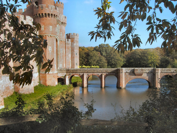 Photo 6"x4" Herstmonceux Castle Moat Golden Cross\/TQ6310 c2011