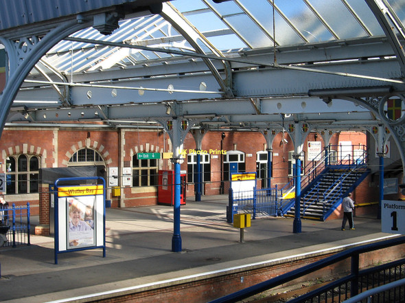 Photo 6"x4" Whitley Bay - Station (platform 1) Whitley Bay c2011