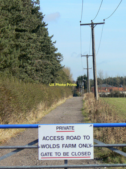 Photo 6"x4" Lane to Wolds Farm Clipston\/SK6334 c2011