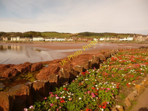 Photo 6"x4" Millport: floral display on Marine Parade Millport c2009