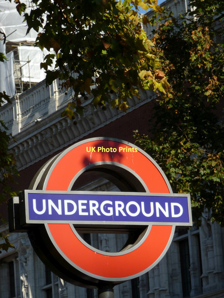 Photo 6"x4" London Underground Roundel, South Kensington, London SW1 Kensington\/TQ2579 c2011