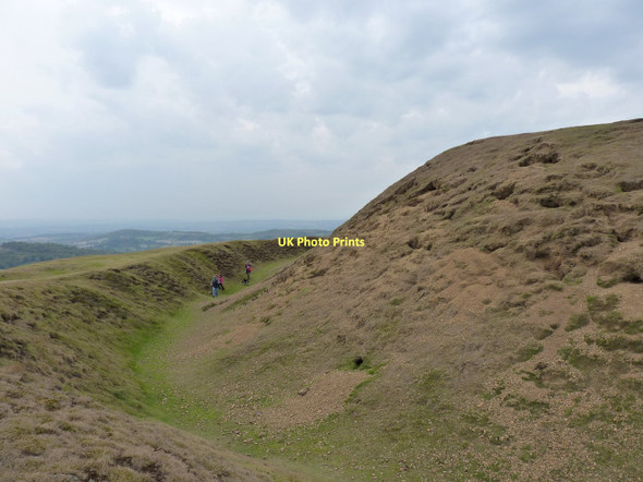 Photo 6"x4" Inner ditch on the hill fort Little Malvern c2011