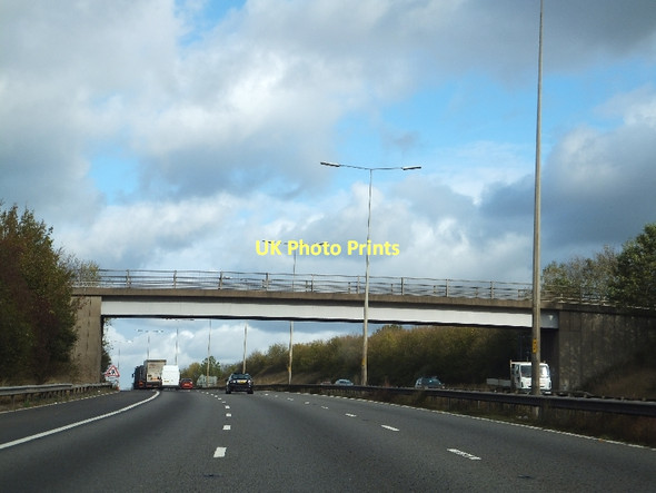 Photo 6"x4" Footpath bridge over M5 on Breakback Hill Bromsgrove c2011