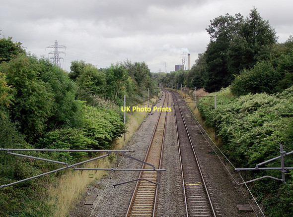 Photo 6"x4" Railway line at Preston Brook, Cheshire Preston Brook\/SJ5680 c2011