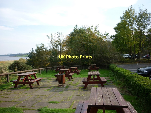 Photo 6"x4" The beer garden at the Cramond Inn Cramond c2011