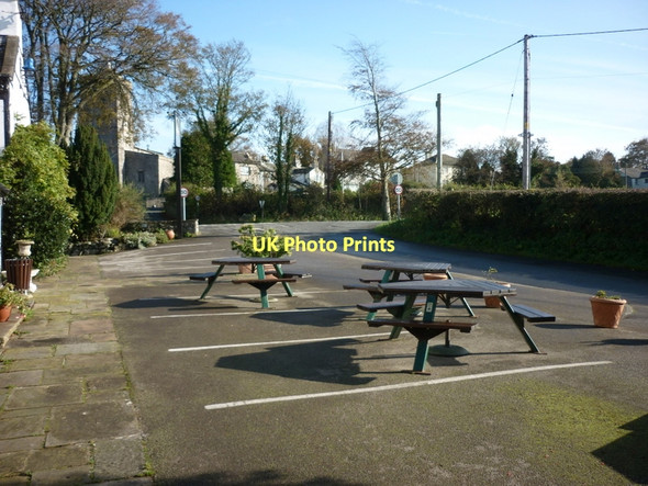 Photo 6"x4" The beer garden at the Blue Bell Hotel, Heversham Heversham c2011