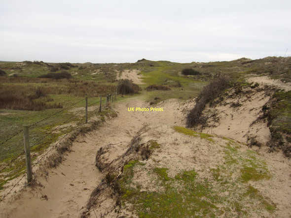 Photo 6"x4" Eroded path, Burnham Overy Dunes Burnham Overy Staithe c2011