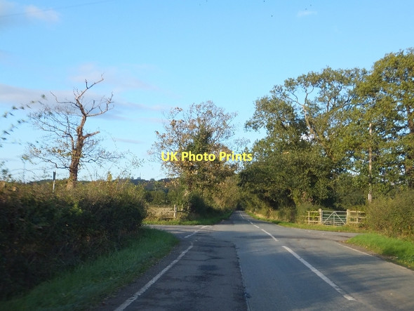 Photo 6"x4" Wood Lane crossing Willington Lane Duddon Common c2011