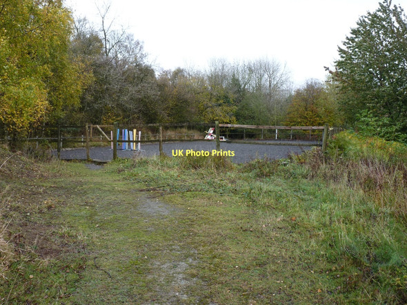 Photo 6"x4" Horse training ring near the cottages on Roman Bank Eaton\/SO5090 c2011
